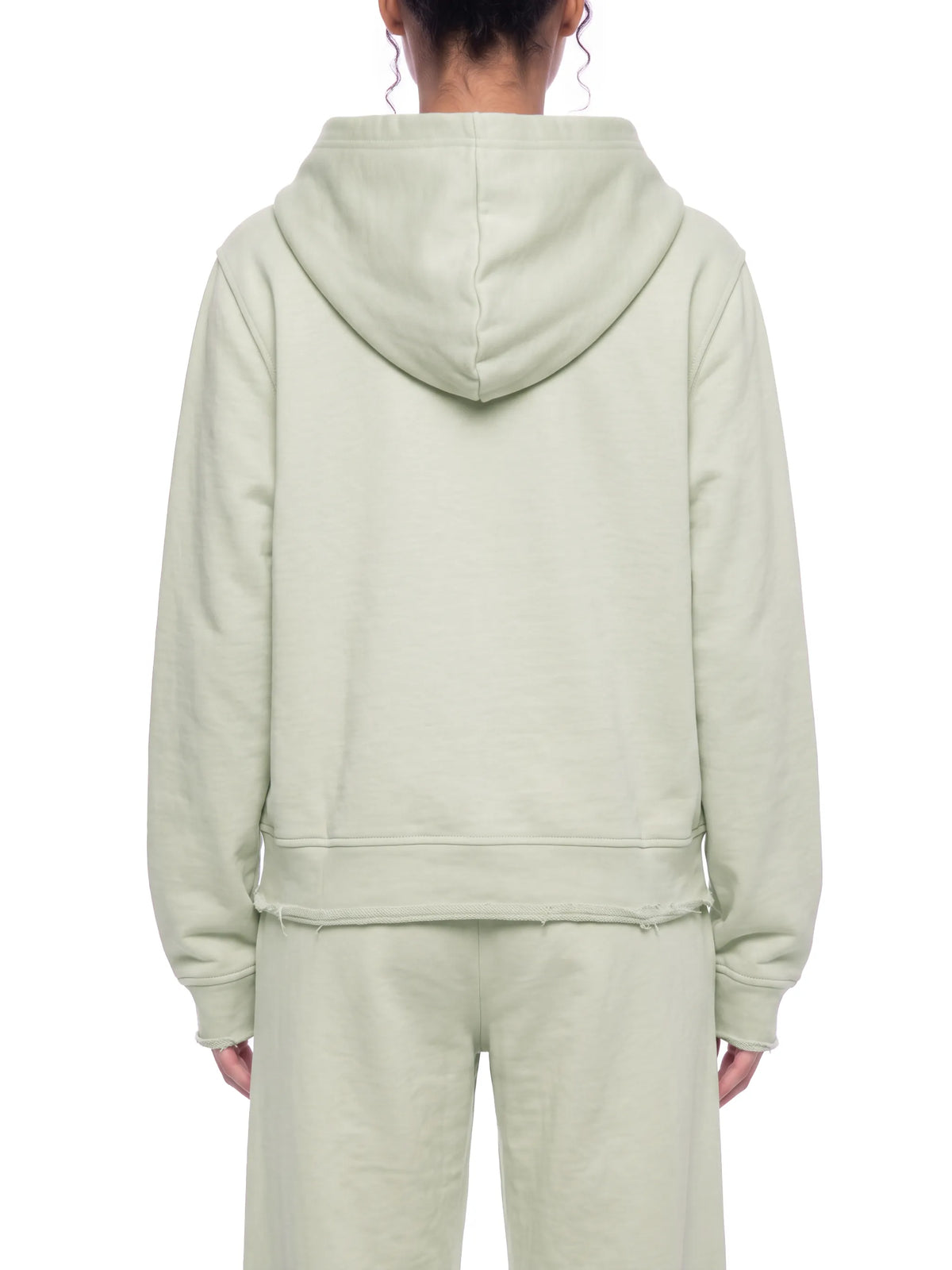 Raw Edge Full Zip Hoodie