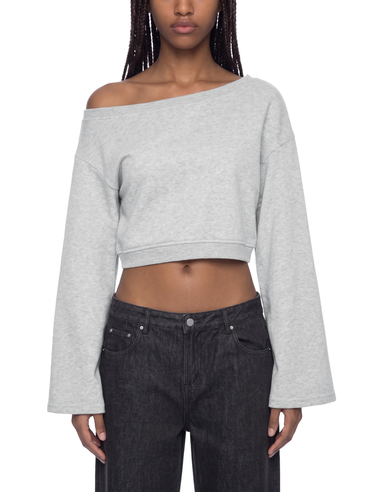 Off-Shoulder Sweatshirt