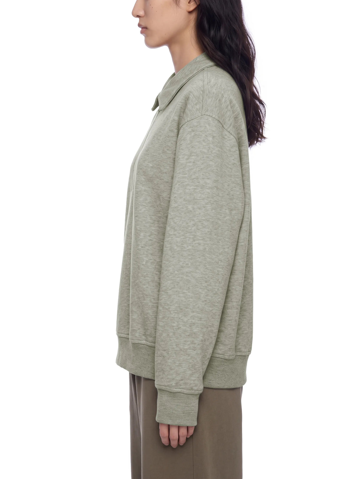 Boxy Quarter-Zip Sweatshirt