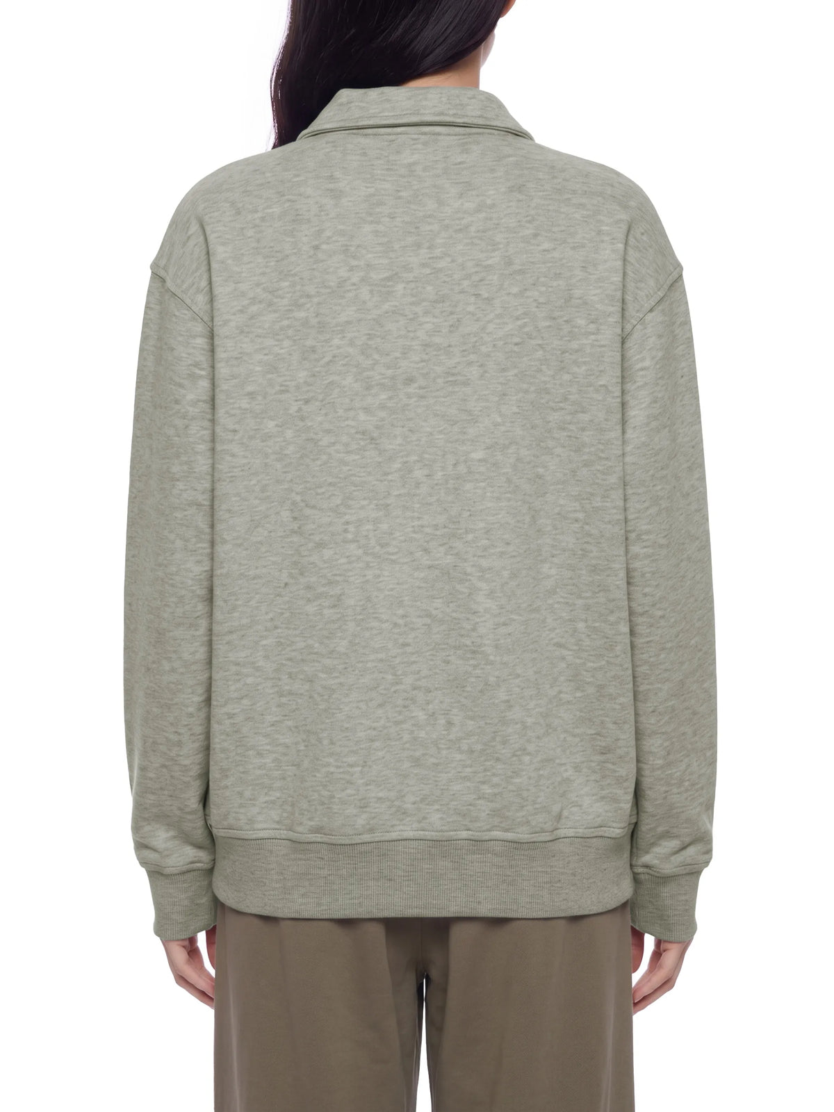 Boxy Quarter-Zip Sweatshirt