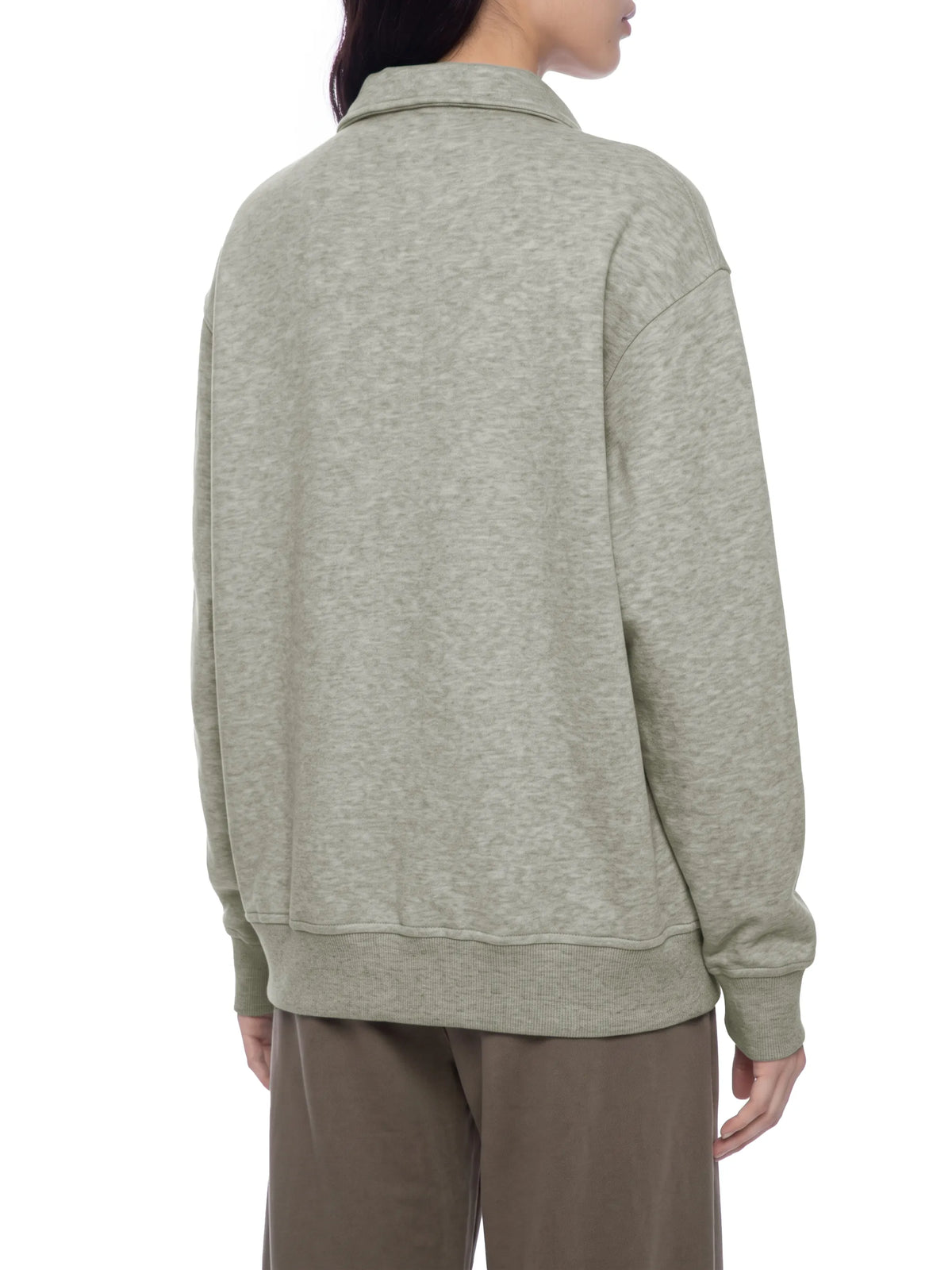 Boxy Quarter-Zip Sweatshirt
