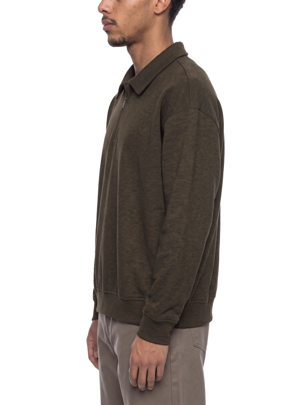 Boxy Quarter-Zip Sweatshirt