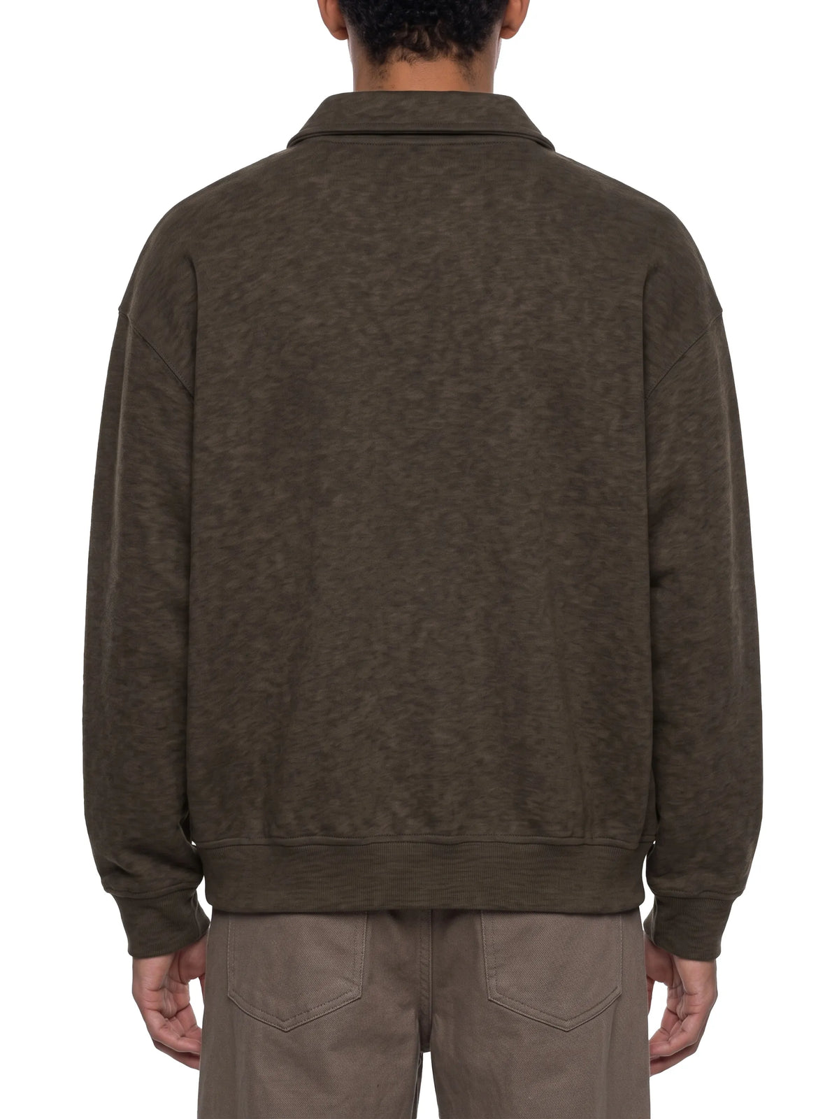 Boxy Quarter-Zip Sweatshirt