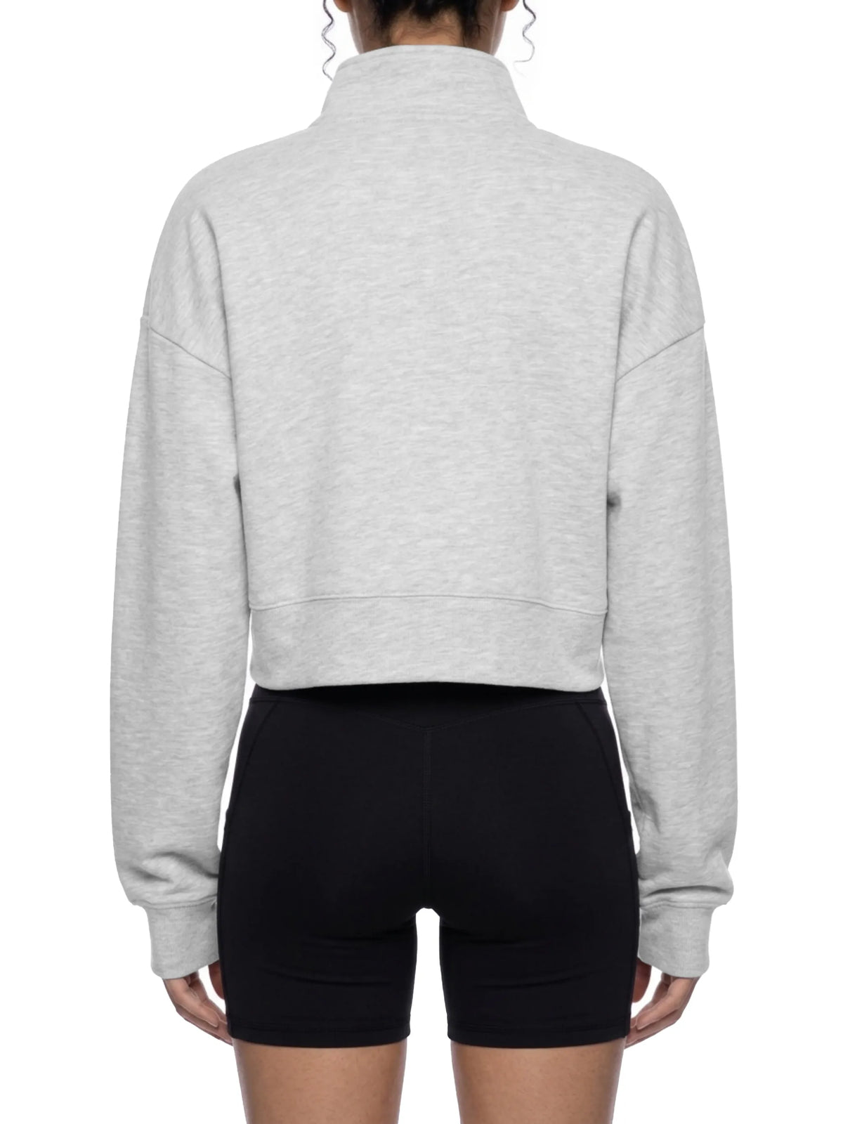 Crop Quarter-Zip Sweatshirt