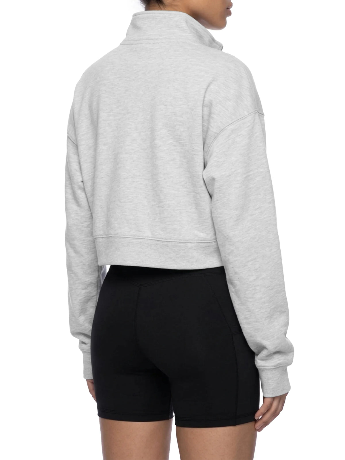 Crop Quarter-Zip Sweatshirt