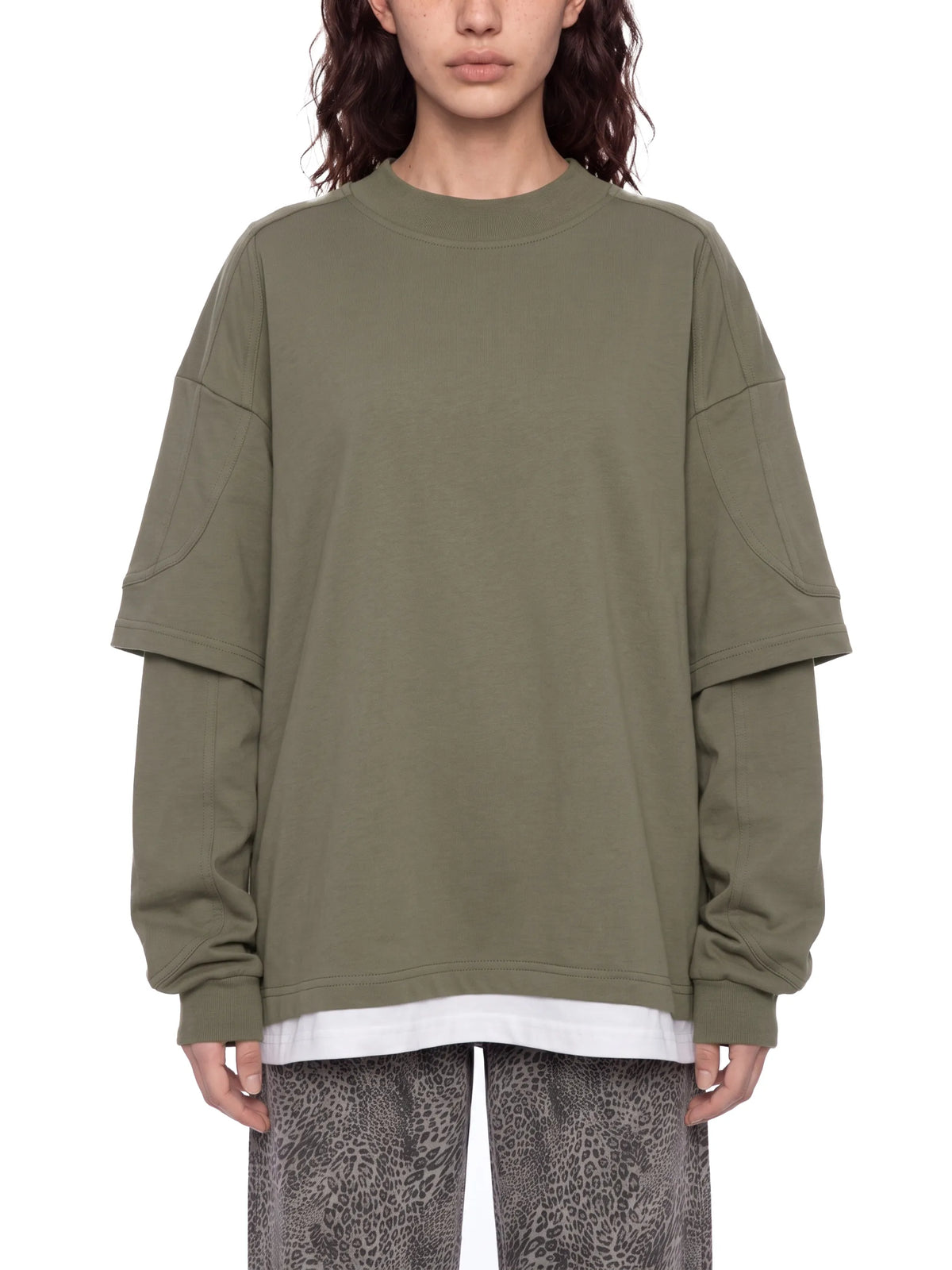 Paneled Layer Color Block T-Shirt