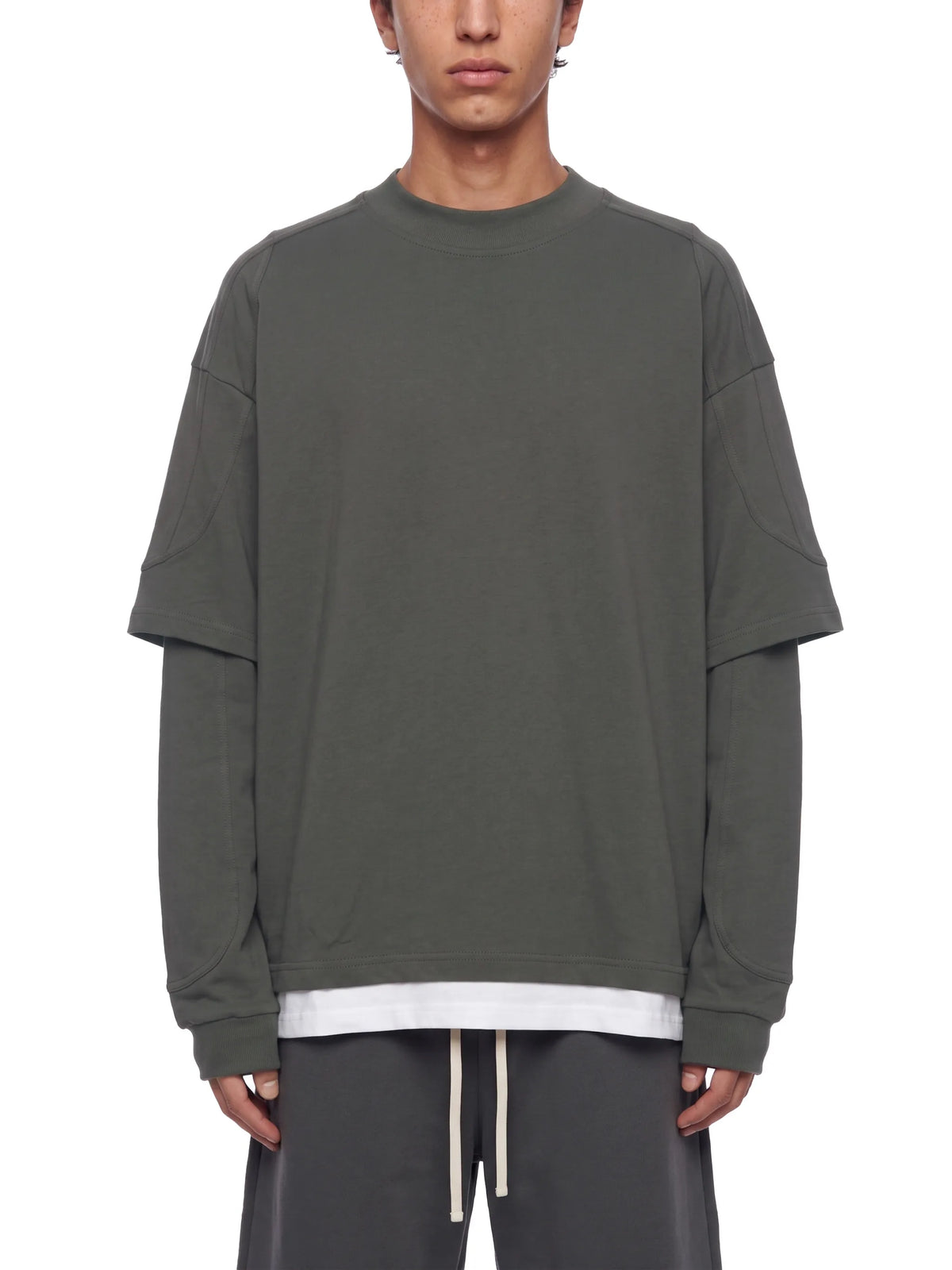 Paneled Layer Color Block T-Shirt