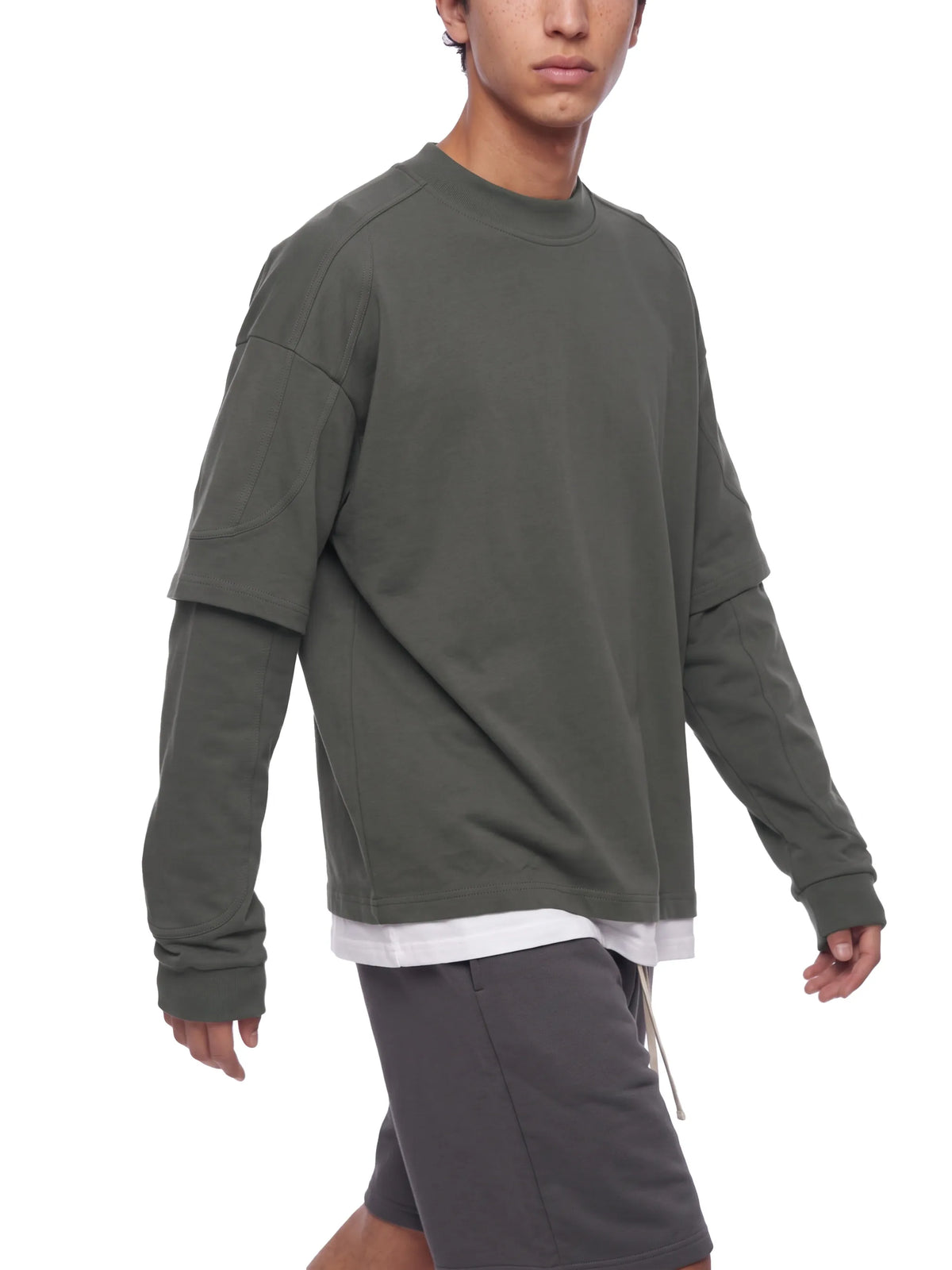 Paneled Layer Color Block T-Shirt