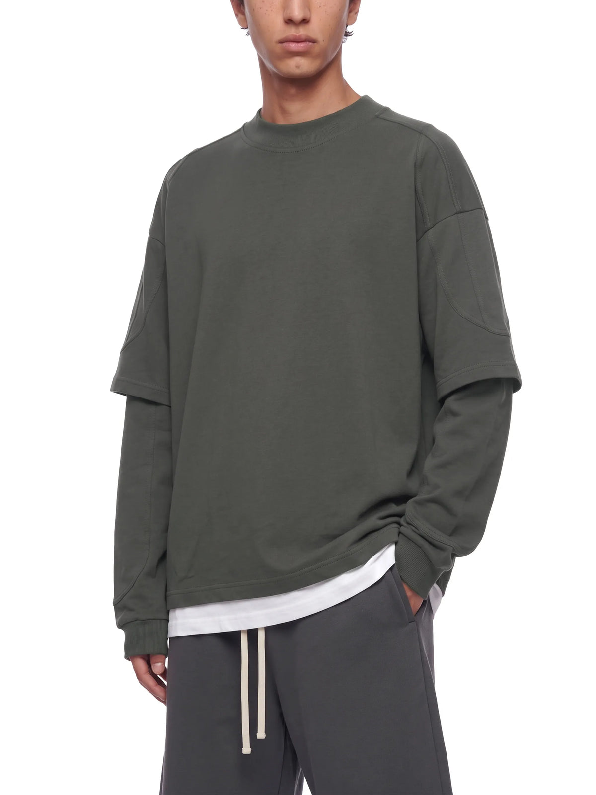 Paneled Layer Color Block T-Shirt