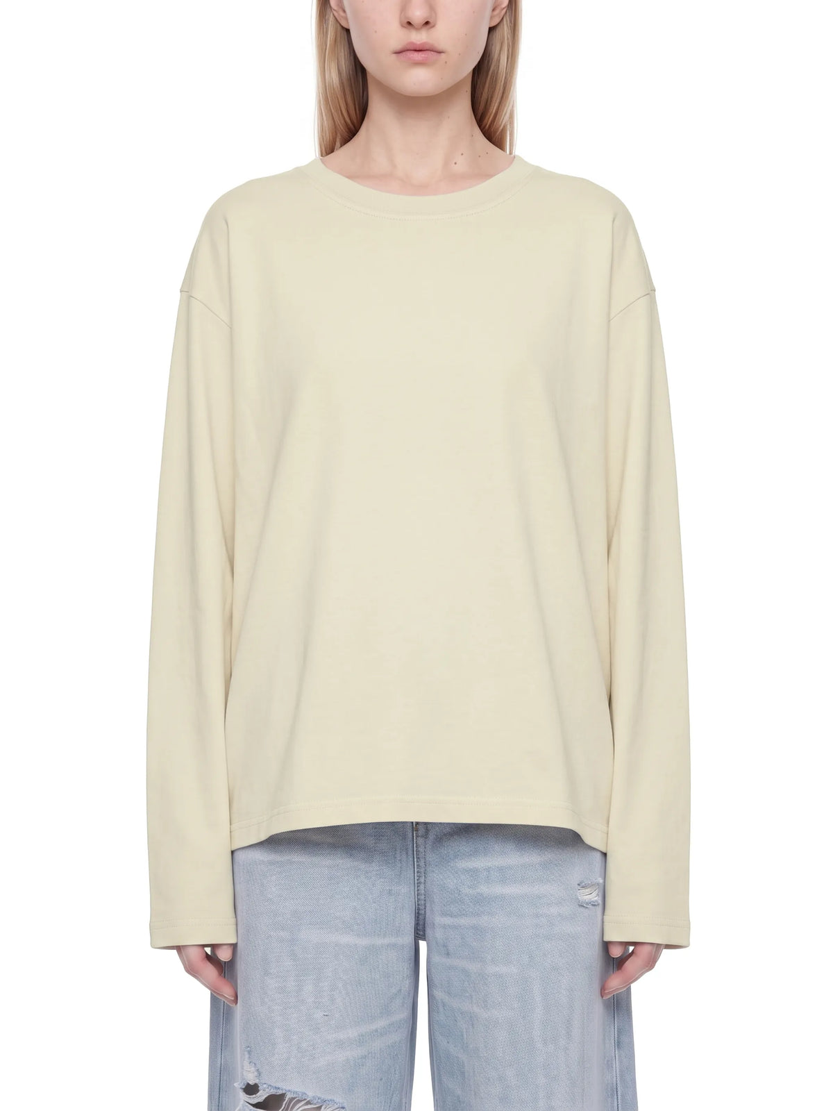Vintage Wash Long Sleeve Boxy T-Shirt