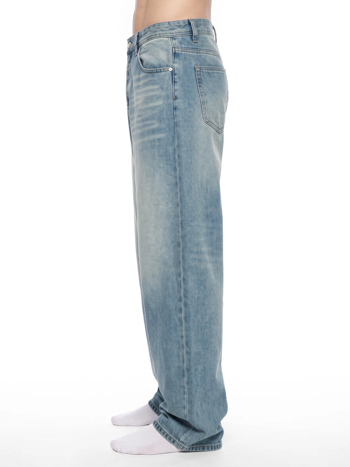 Vintage Wash Denim Jeans