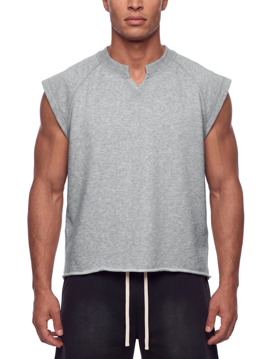 Boxy Raw Hem Tank Top