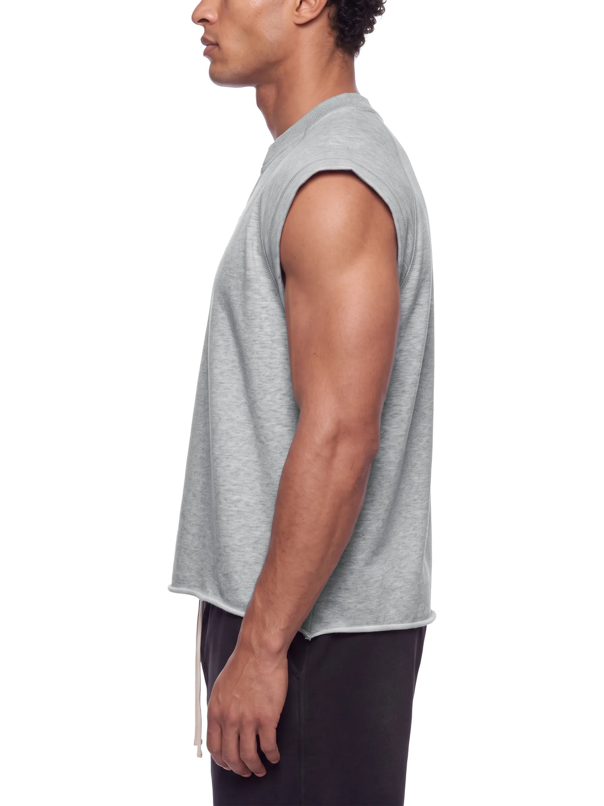 Boxy Raw Hem Tank Top