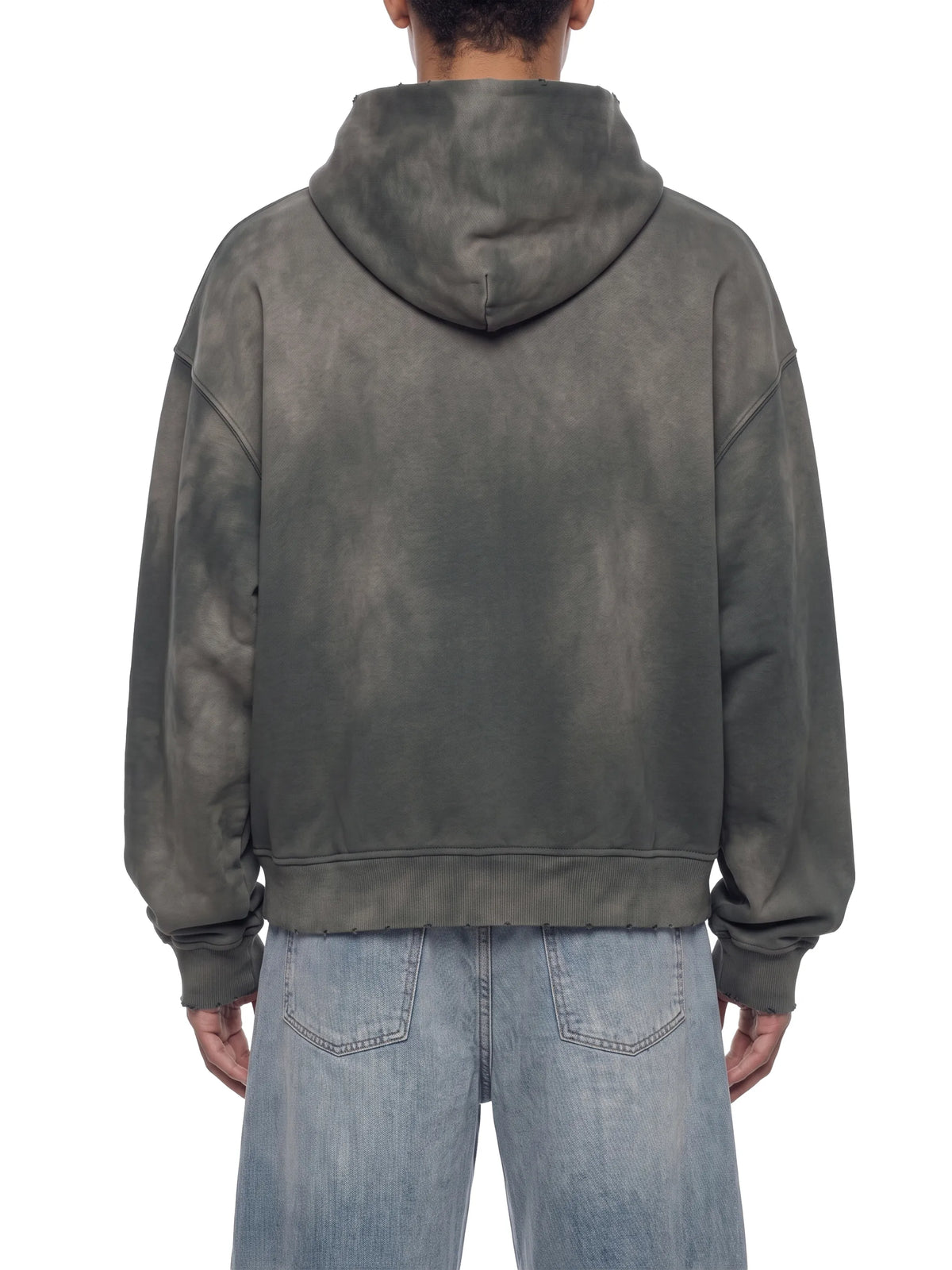 Sunfade Distressed Boxy Hoodie