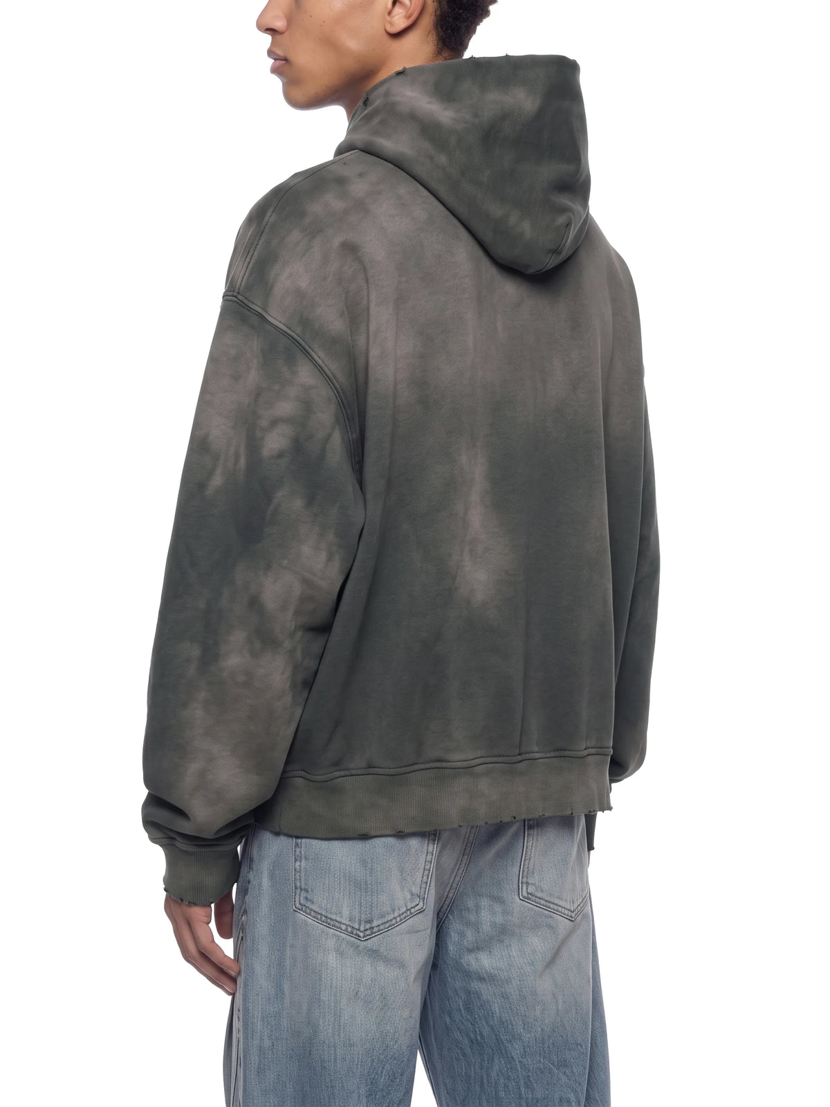 Sunfade Distressed Boxy Hoodie