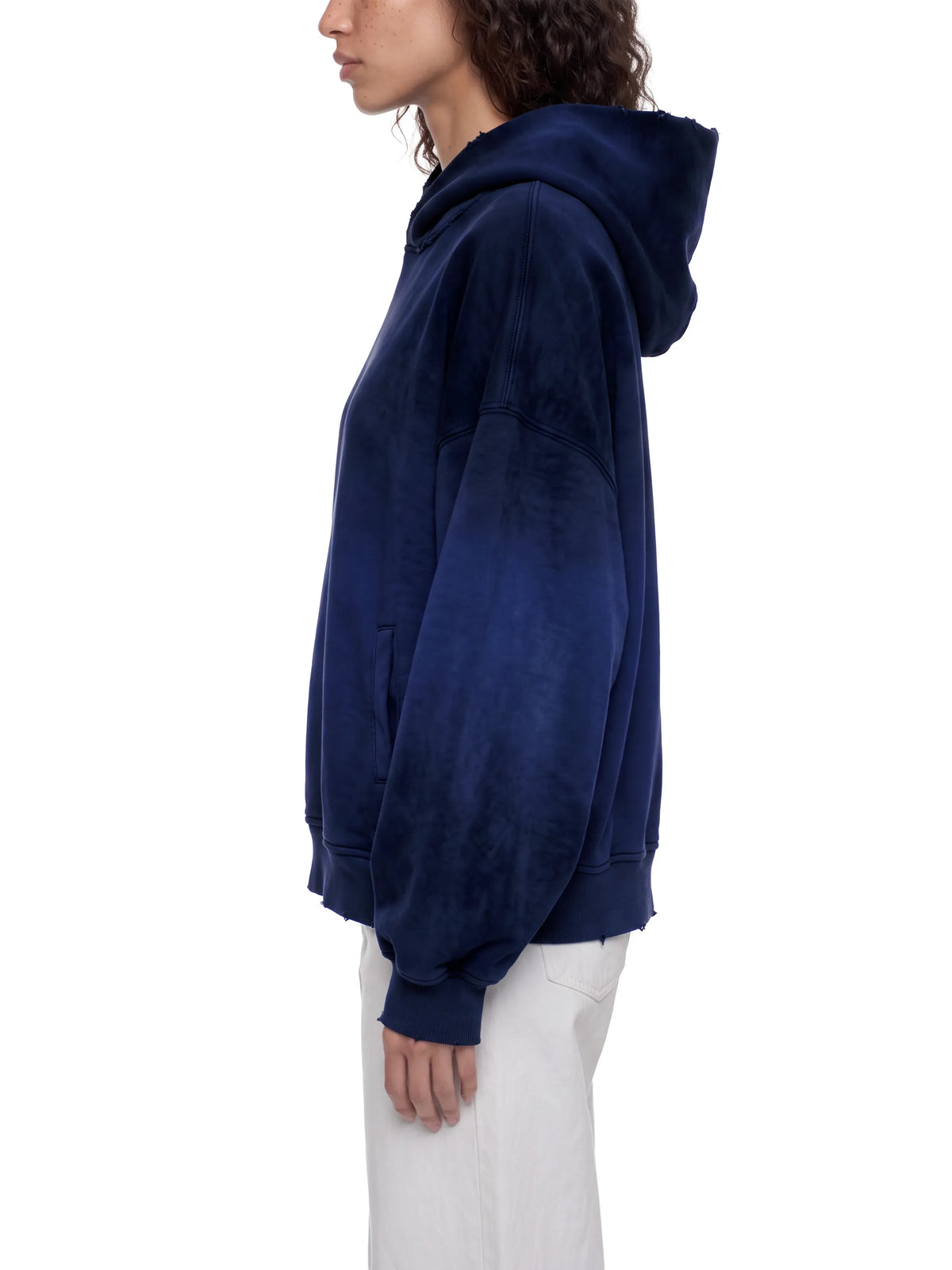 Sunfade Distressed Boxy Hoodie