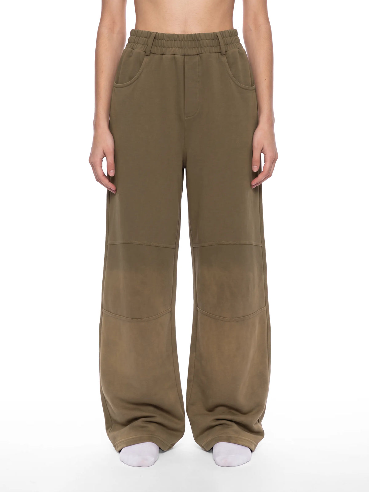 Sunfade Paneled Barrel Leg Sweatpants