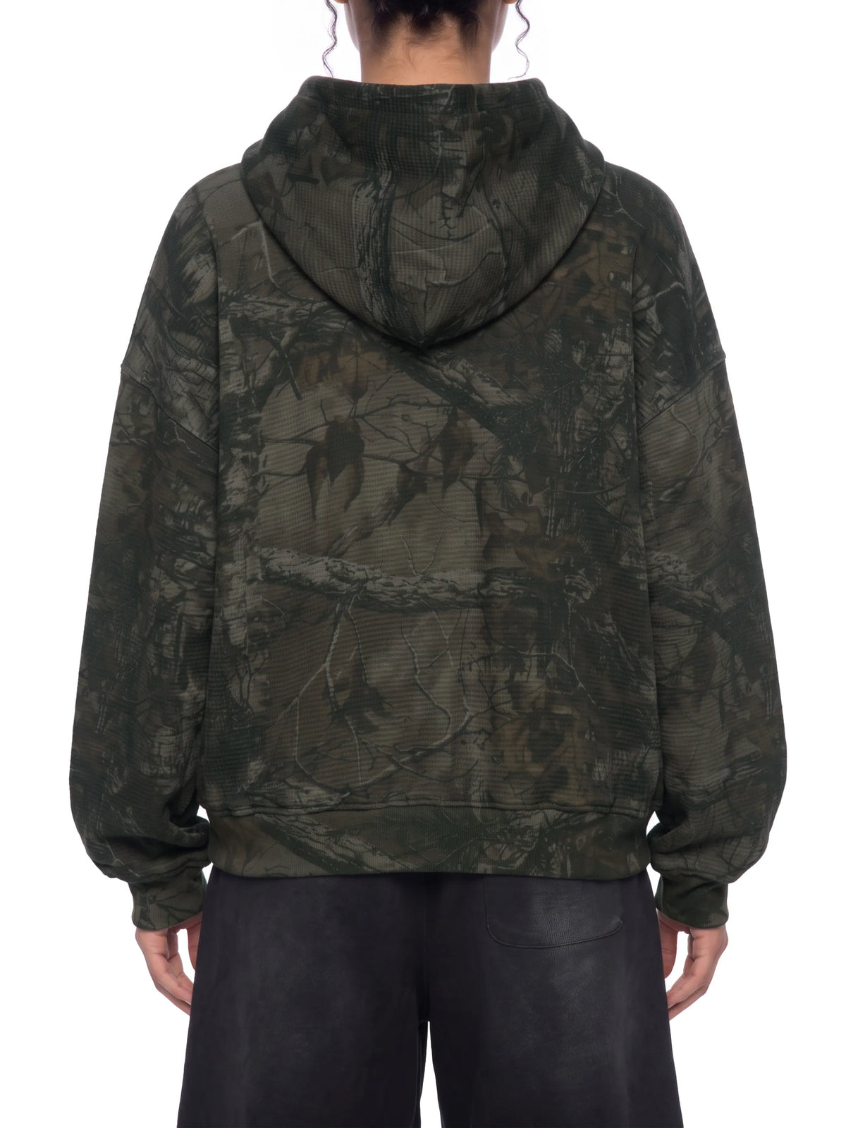 Waffle Tree Camo Boxy Hoodie