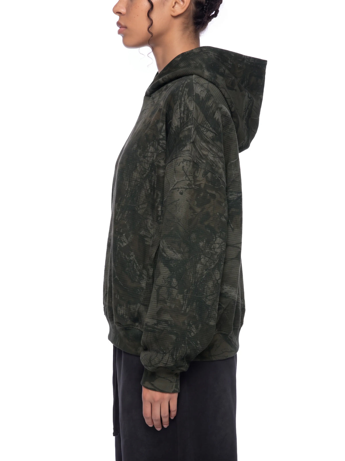 Waffle Tree Camo Boxy Hoodie