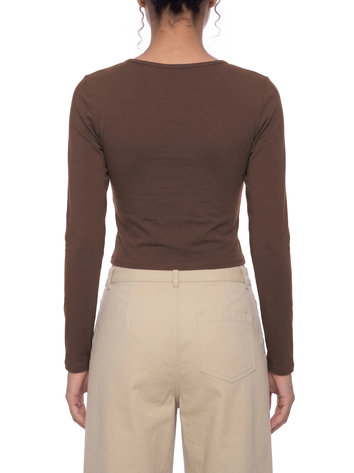Cutout Long Sleeve T-Shirt