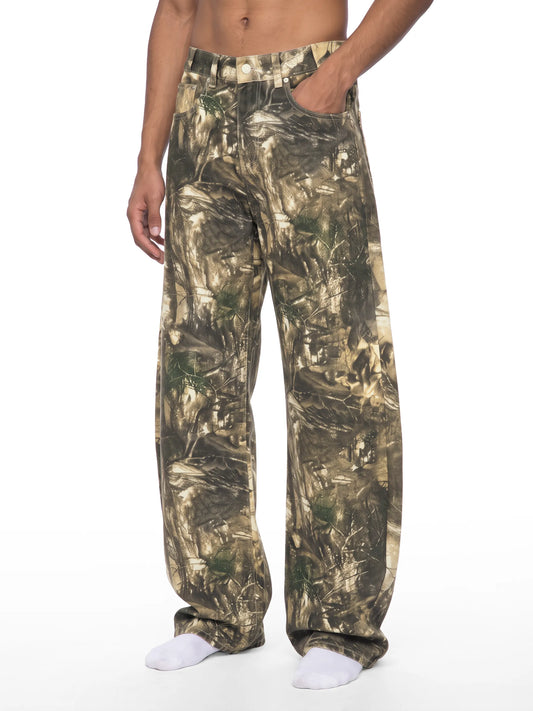 Tree Camo Barrel Leg Pants