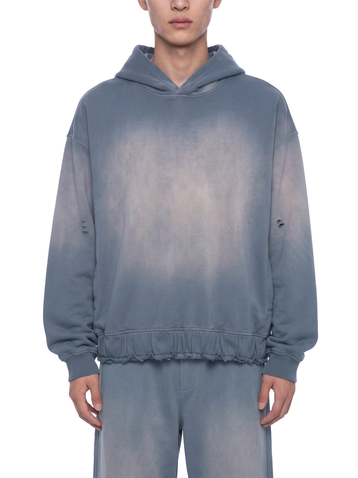 Sunfade Ripped Boxy Hoodie