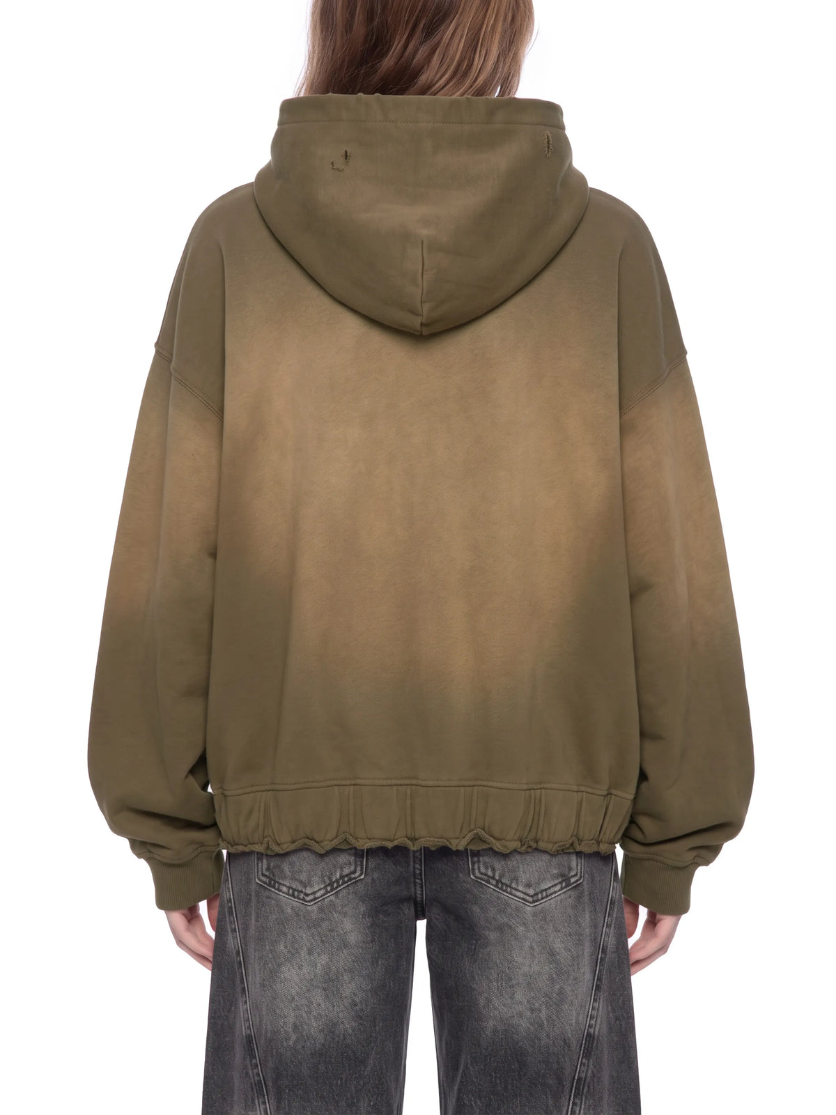 Sunfade Ripped Boxy Hoodie