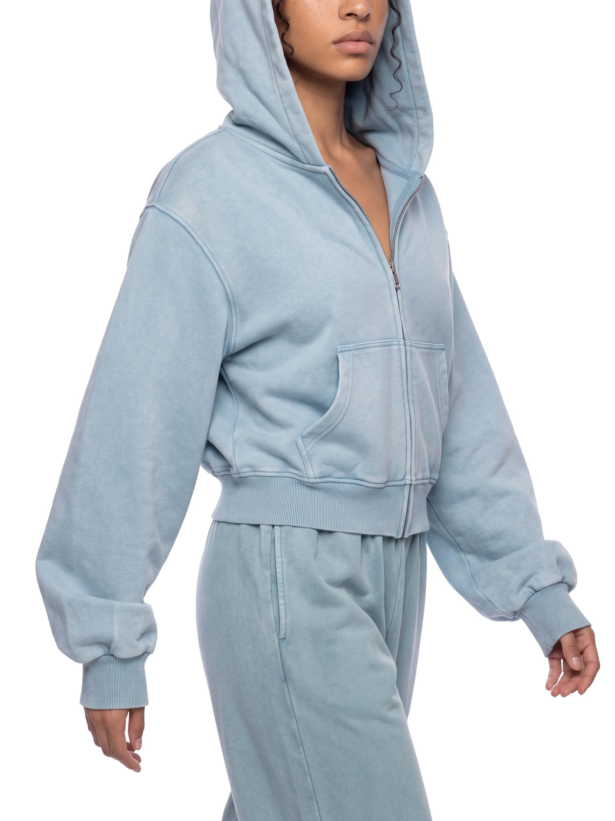 Mineral Wash Full Zip Hoodie