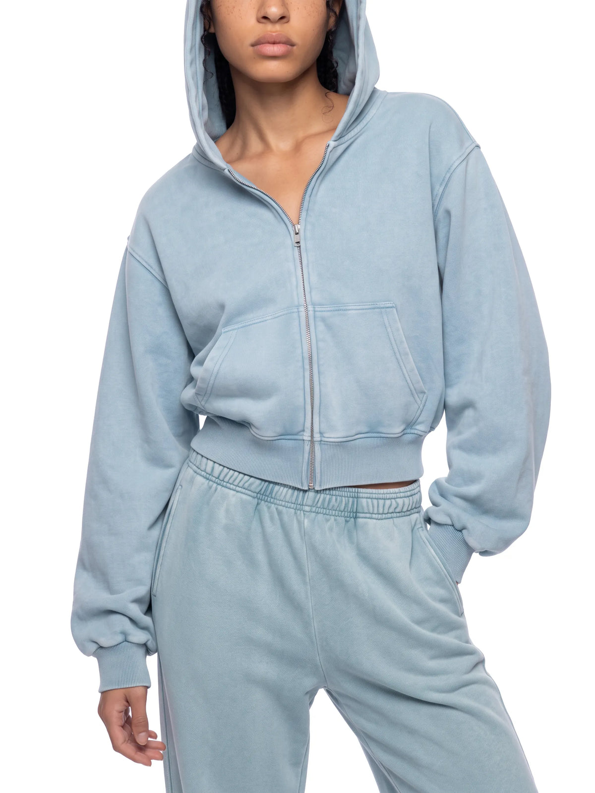 Mineral Wash Full Zip Hoodie