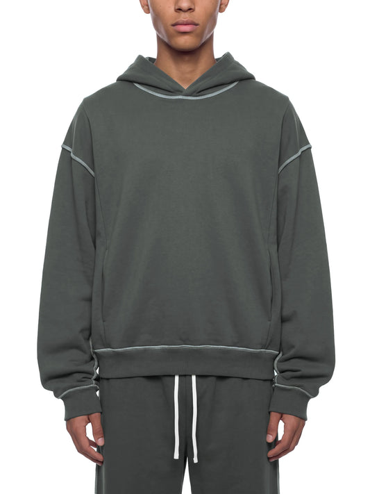 Boxy Heavyweight Topstitch Hoodie