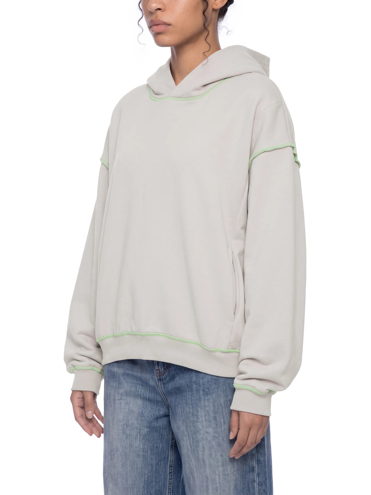 Boxy Heavyweight Topstitch Hoodie