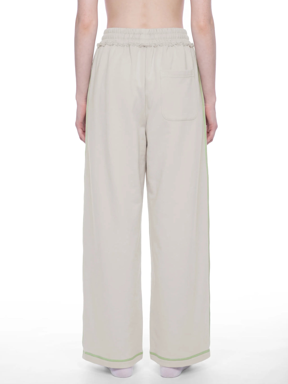 Raw Edge Topstitch Sweatpants