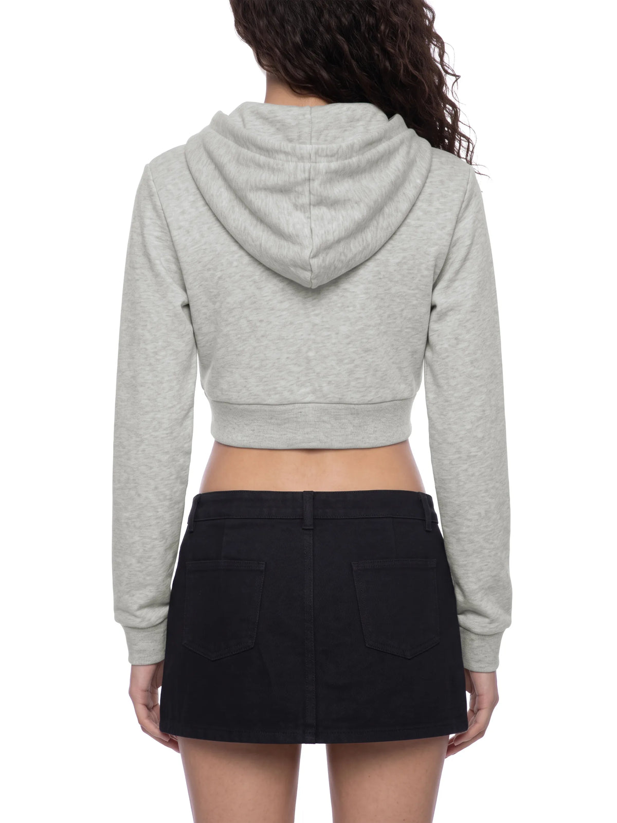Cropped Full Zip Hoodie