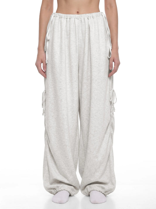 Drawstring Wide Leg Sweatpants