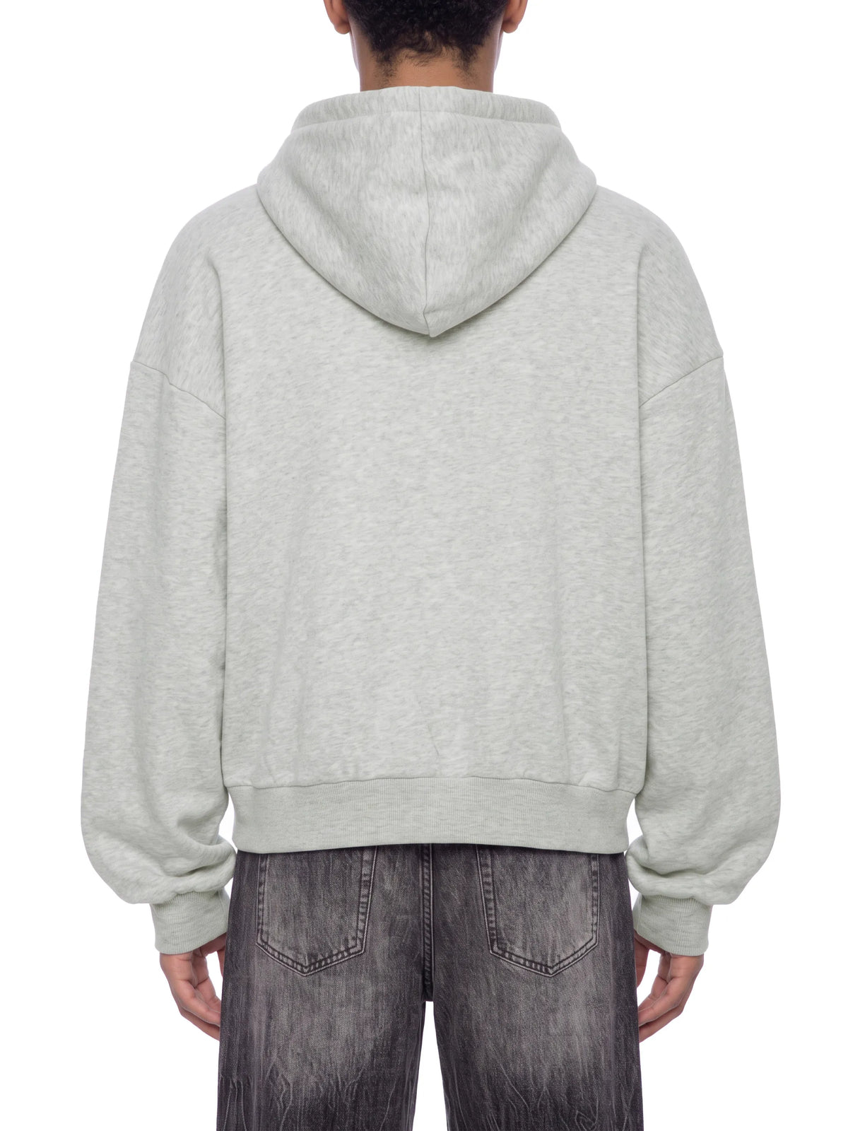 Boxy Fleece Piping Full Zip Hoodie