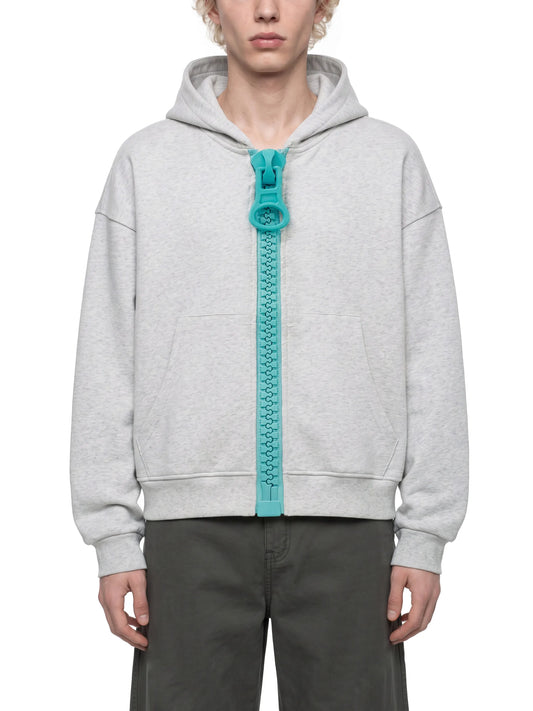 Oversized Chunky-Zip Boxy Hoodie