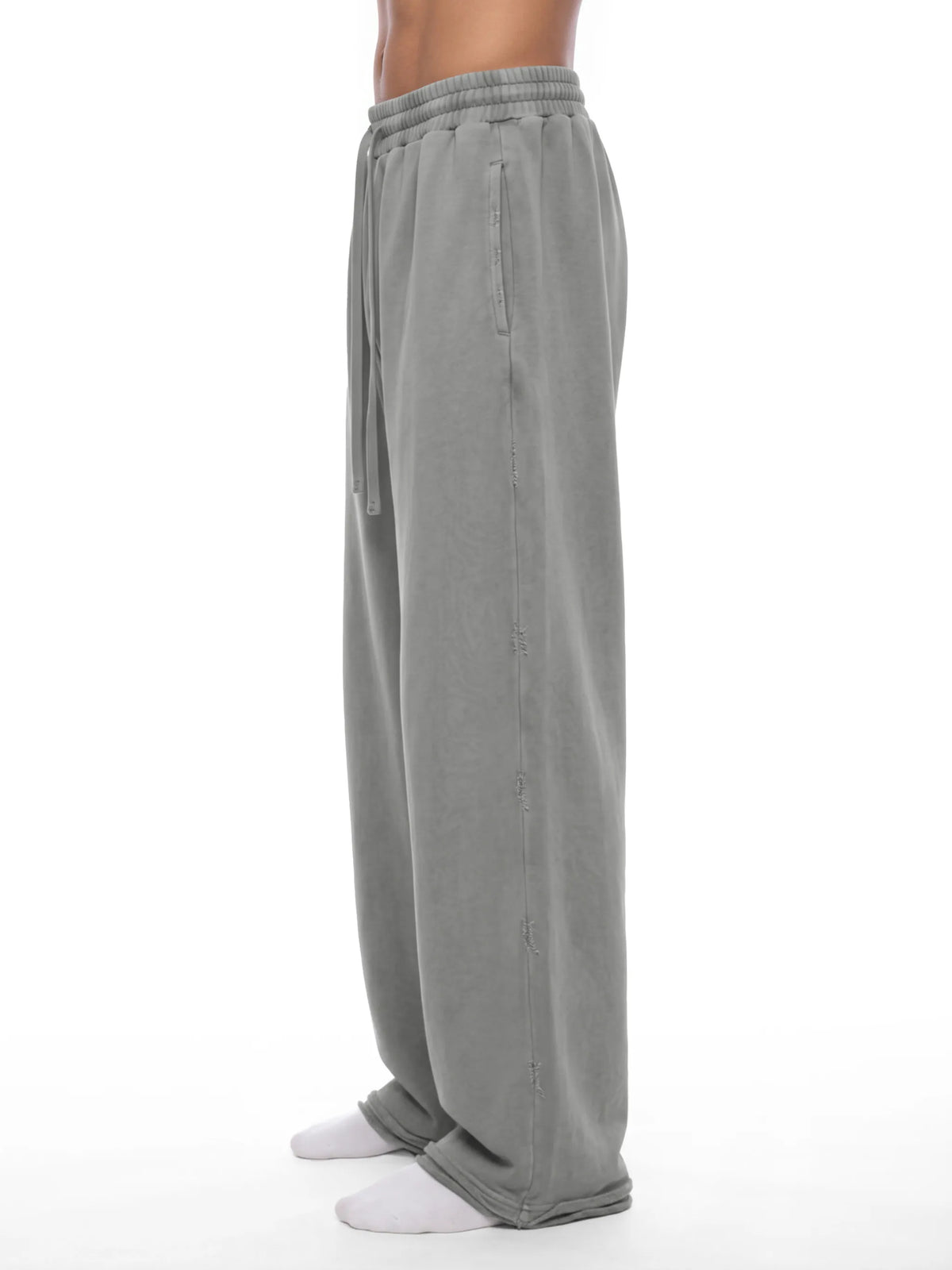 Vintage Wash Raw Edge Sweatpants