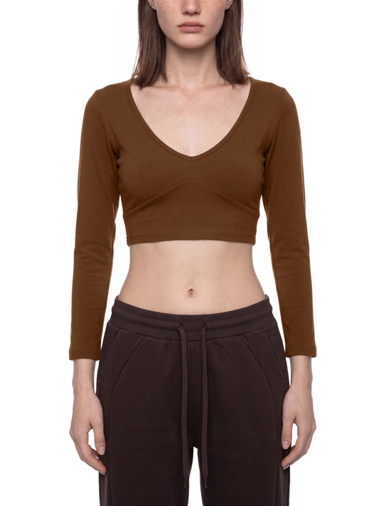 Cropped Long Sleeve T-Shirt