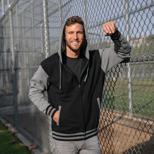 CHROMA REPUBLIC™ VARSITY ZIP HOOD